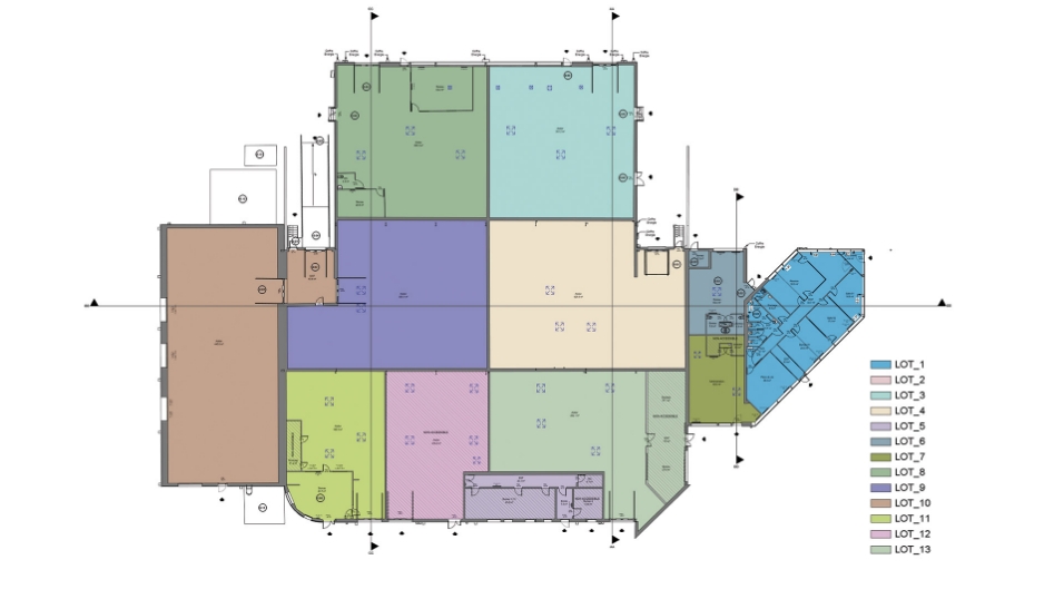 Plan de niveau de l’entrepôt