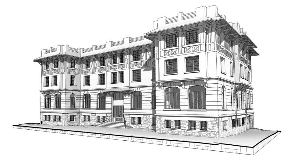 Maquette numérique d'une copropriété