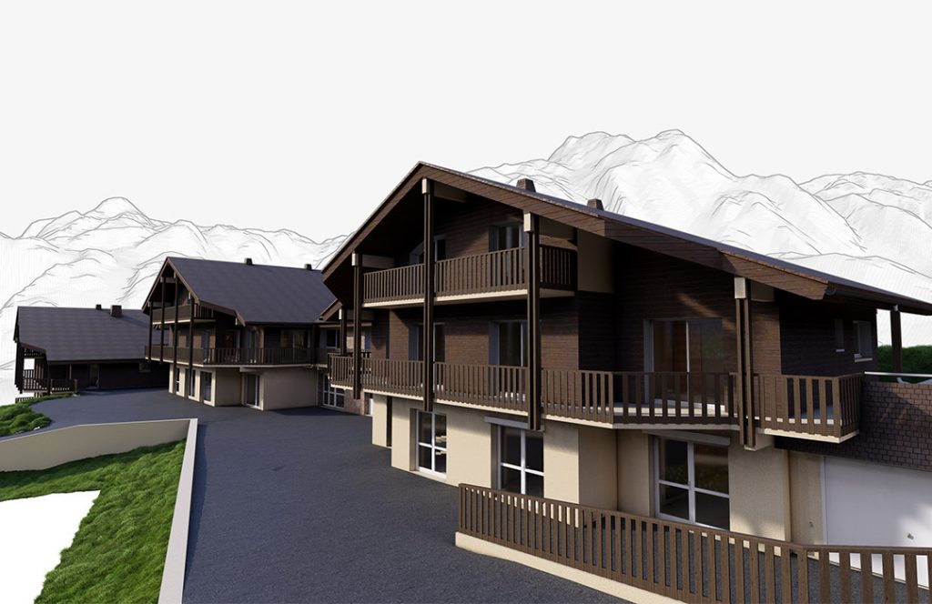 Jumeau numérique de chalets à la Clusaz en Haute Savoie
