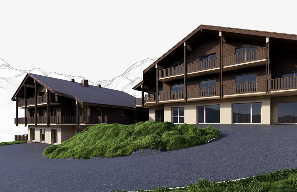 Jumeau numérique de chalets à la Clusaz en Haute Savoie