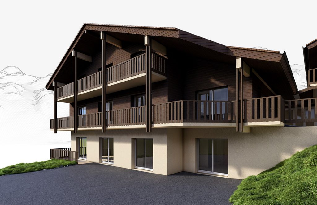 Jumeau numérique de chalets à la Clusaz en Haute Savoie