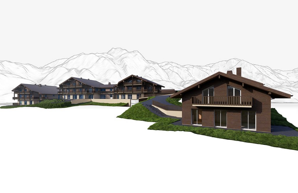 Jumeau numérique de chalets à la Clusaz en Haute Savoie