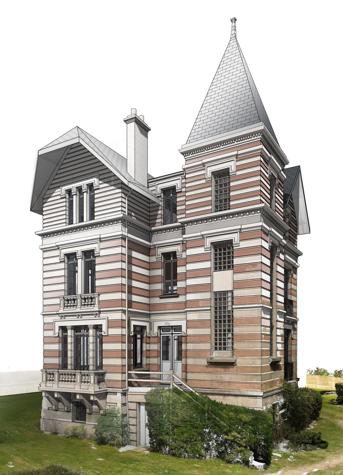 Maquette numérique d’une villa à Cherbourg-en-Cotentin