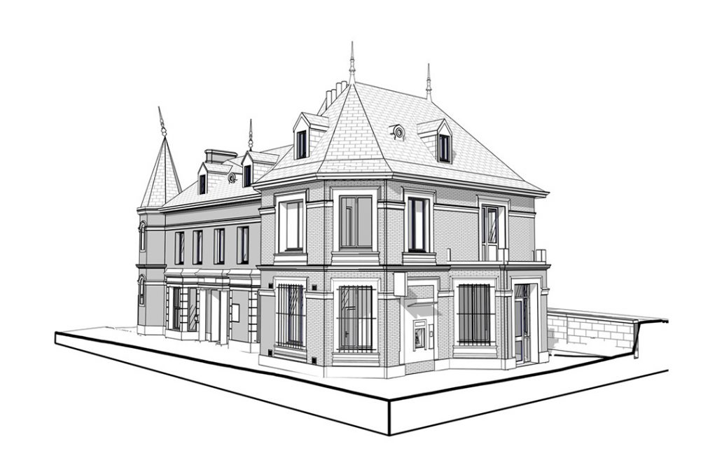 Relevé par scanner 3D et maquette numérique du musée Pierre Corneille à Petit Couronne et Normandie