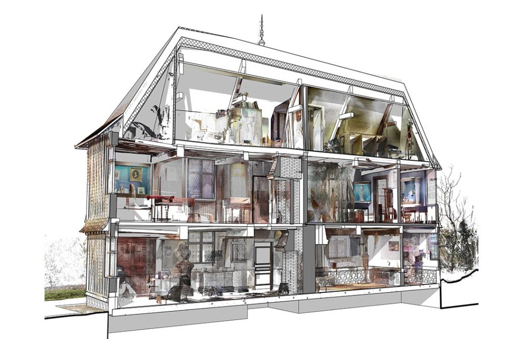 Relevé par scanner 3D et maquette numérique du musée Pierre Corneille à Petit Couronne et Normandie