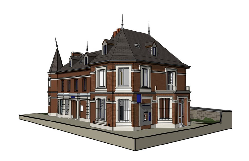Relevé par scanner 3D et maquette numérique du musée Pierre Corneille à Petit Couronne et Normandie