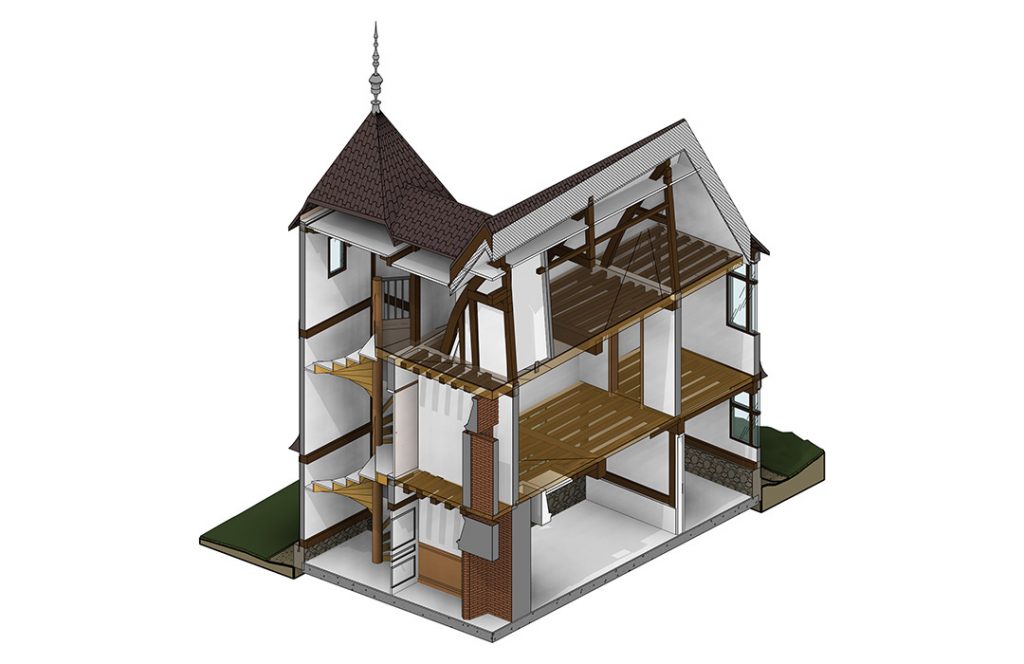 Relevé par scanner 3D et maquette numérique du musée Pierre Corneille à Petit Couronne et Normandie