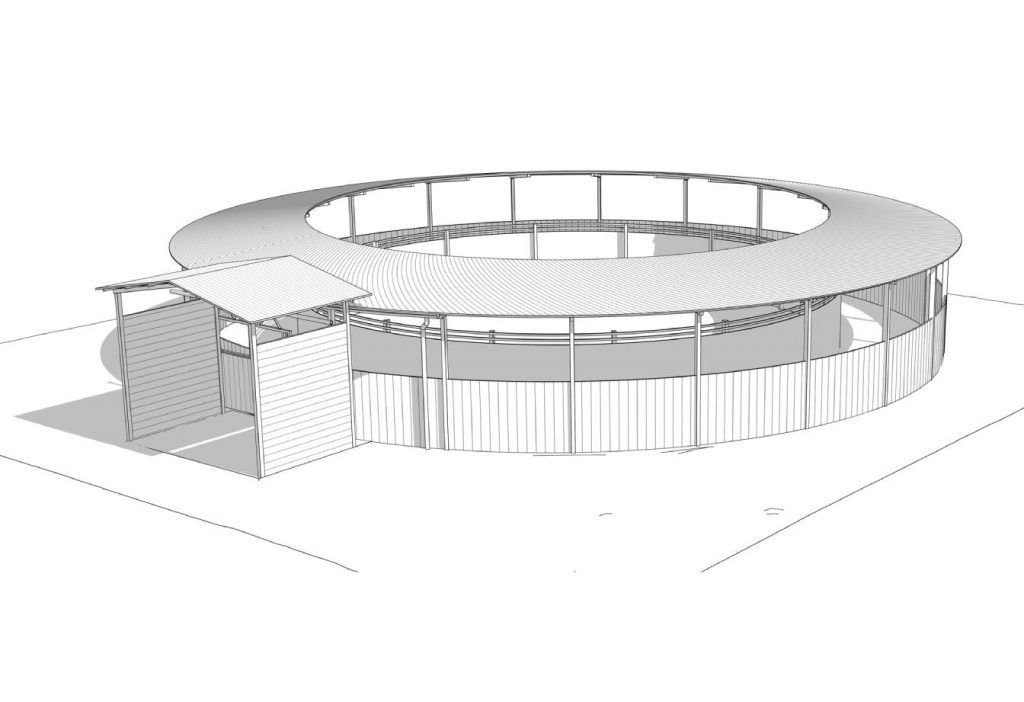 1e maquette numérique manège cirale campus équin Goustranville
