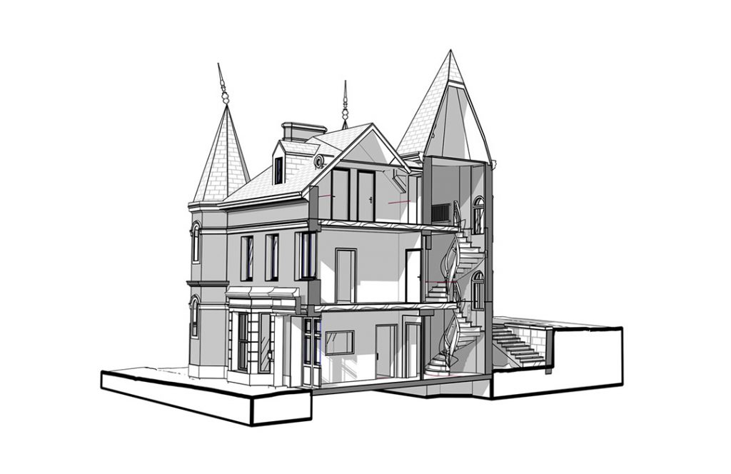 Relevé par scanner 3D et maquette numérique du musée Pierre Corneille à Petit Couronne et Normandie