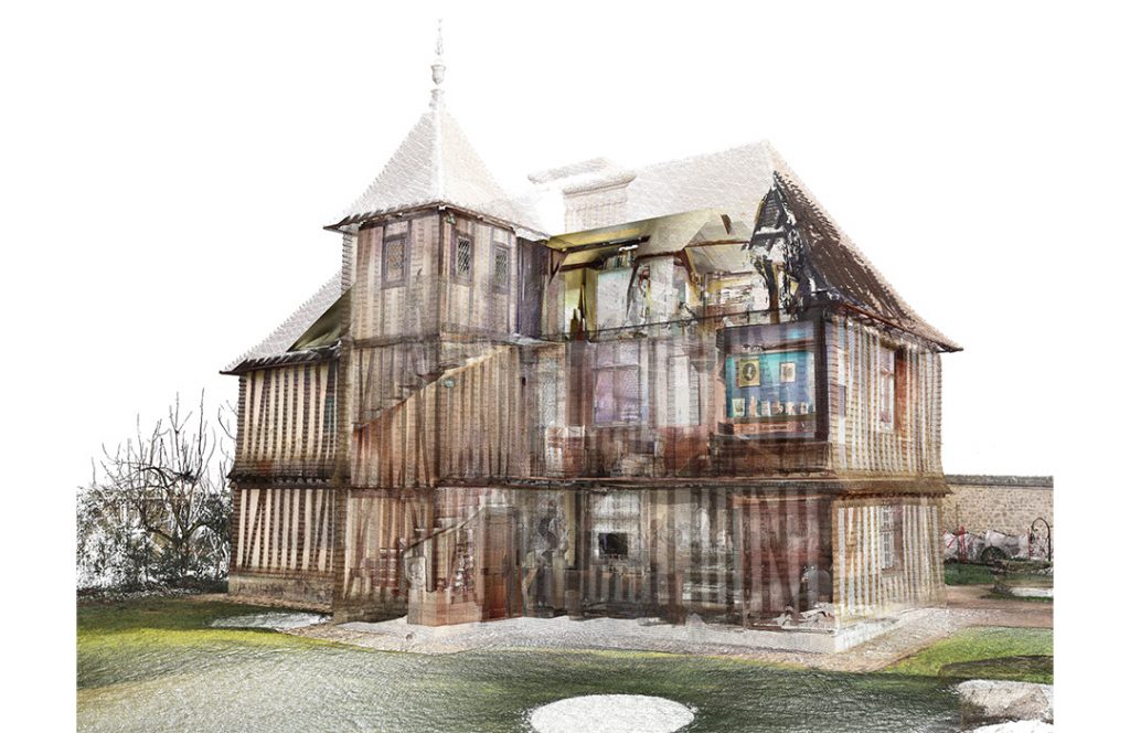 Relevé par scanner 3D et maquette numérique du musée Pierre Corneille à Petit Couronne et Normandie