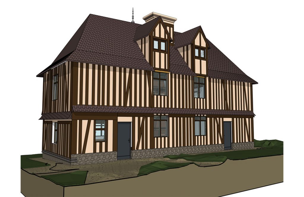 Relevé par scanner 3D et maquette numérique du musée Pierre Corneille à Petit Couronne et Normandie