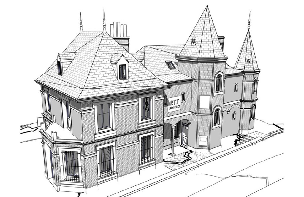 Relevé par scanner 3D et maquette numérique du musée Pierre Corneille à Petit Couronne et Normandie