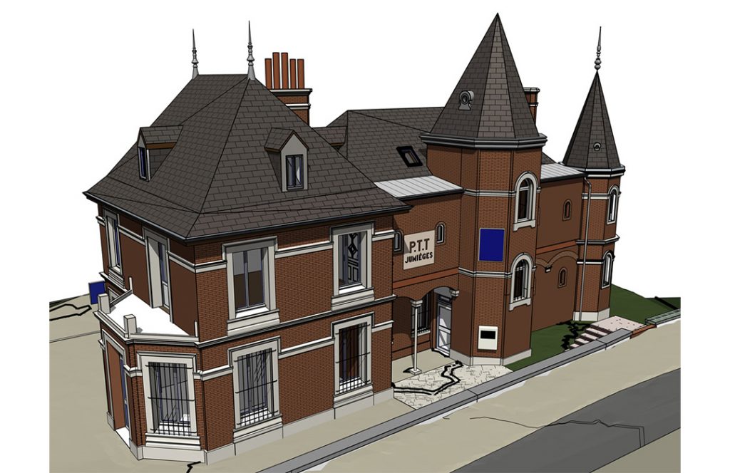 Relevé par scanner 3D et maquette numérique du musée Pierre Corneille à Petit Couronne et Normandie