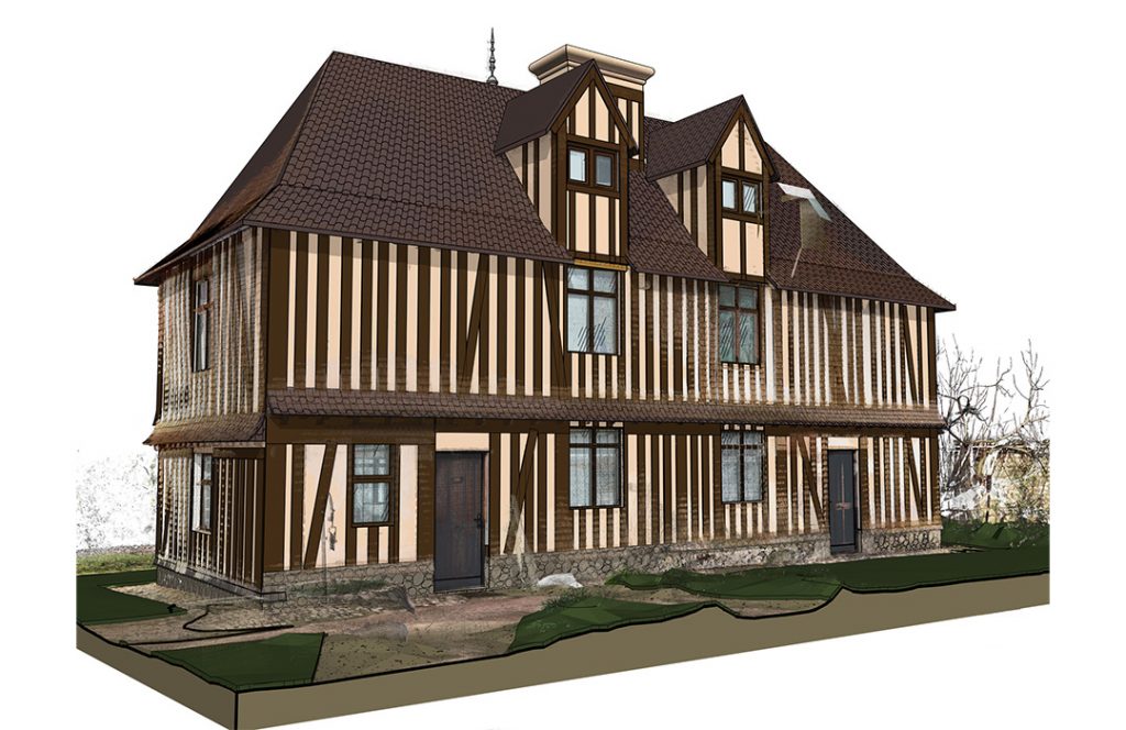 Relevé par scanner 3D et maquette numérique du musée Pierre Corneille à Petit Couronne et Normandie