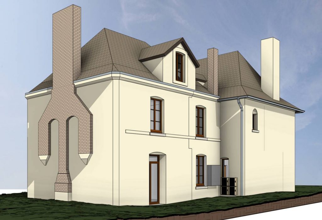 maquette numérique campus équin Goustranville