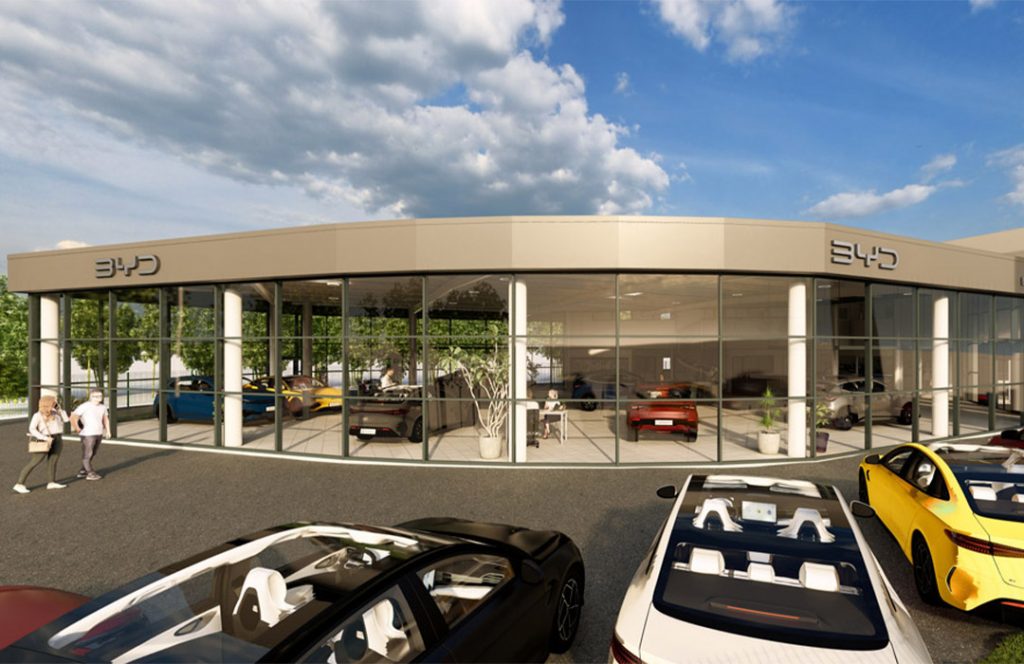 Aménagement de la concession automobile BYD Le Havre