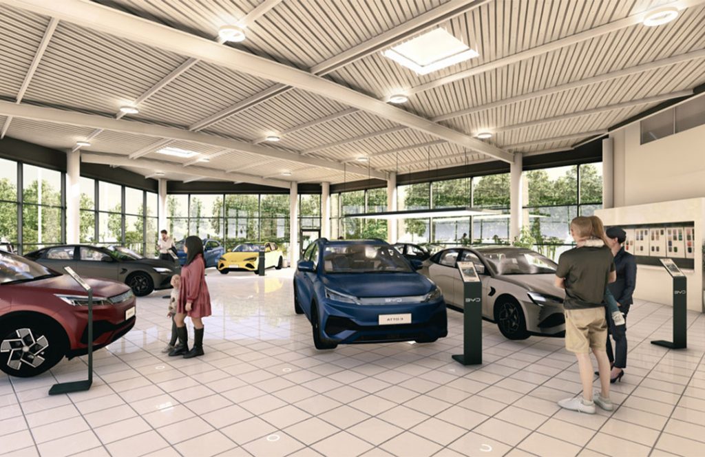 Aménagement de la concession automobile BYD Le Havre