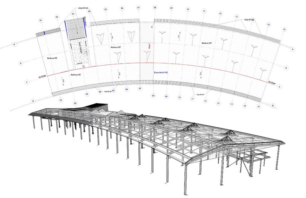 Maquette Numérique 3D Revit - Aéroport Deauville Normandie