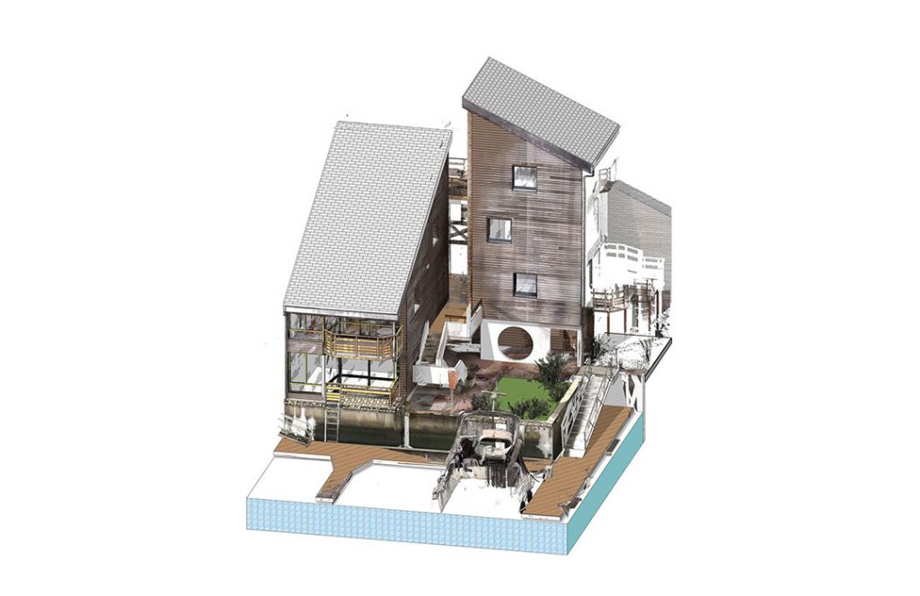 relevé par scanner 3D et maquette numérique des Marinas de Deauville en Normandie