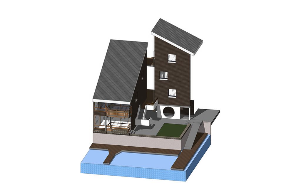 relevé par scanner 3D et maquette numérique des Marinas de Deauville en Normandie