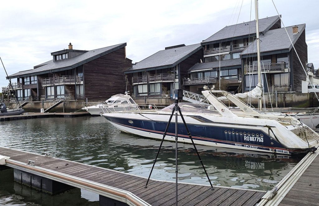 relevé par scanner 3D et maquette numérique des Marinas de Deauville en Normandie